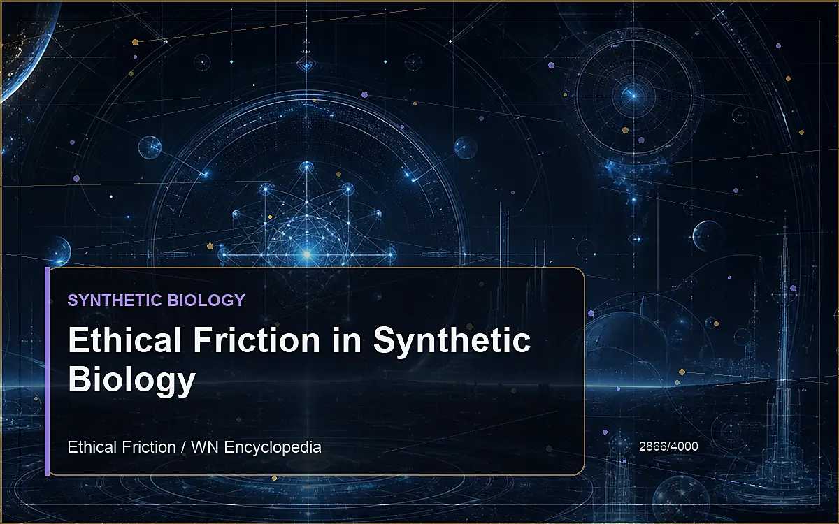 AI-generated encyclopedia reference image for Ethical Friction in Synthetic Biology
