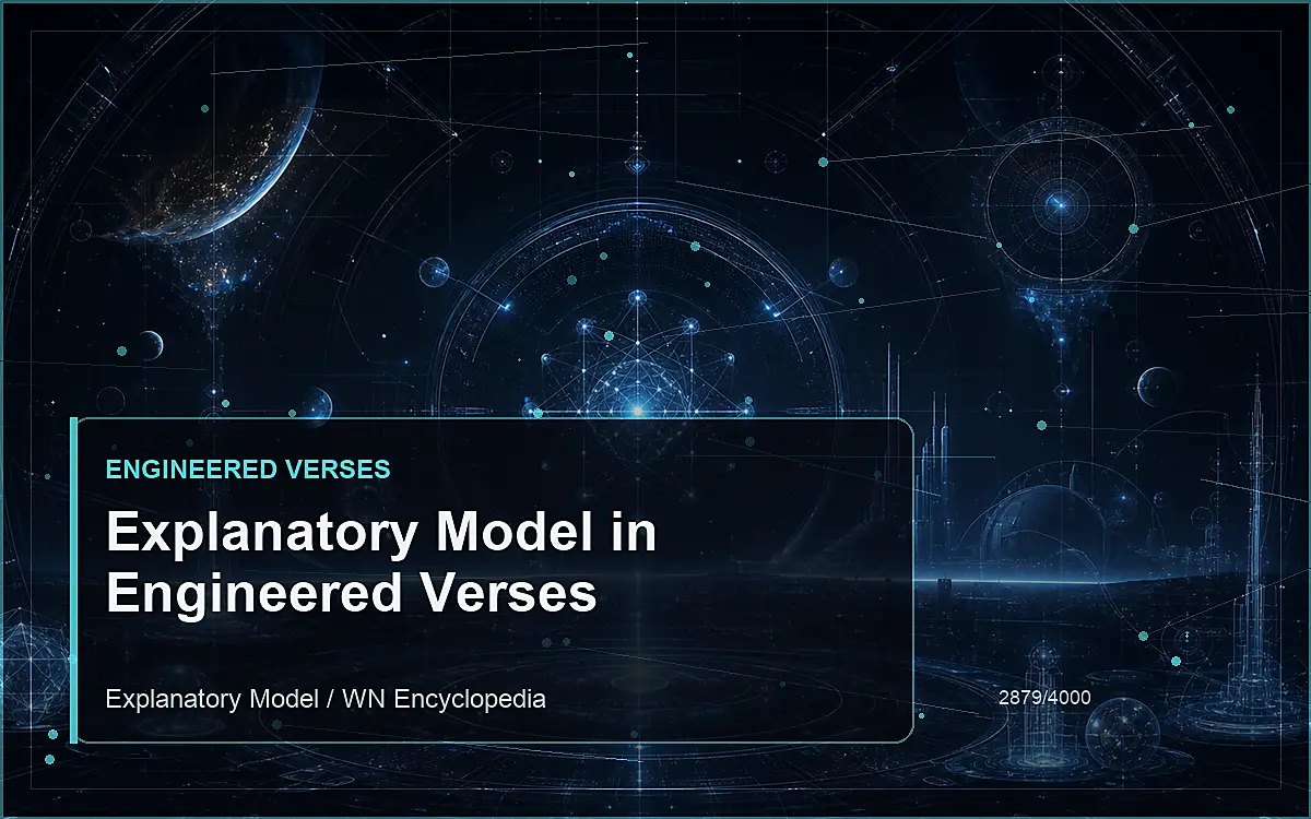 AI-generated encyclopedia reference image for Explanatory Model in Engineered Verses