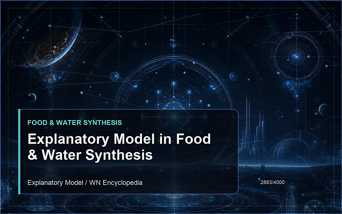 AI-generated encyclopedia reference image for Explanatory Model in Food & Water Synthesis