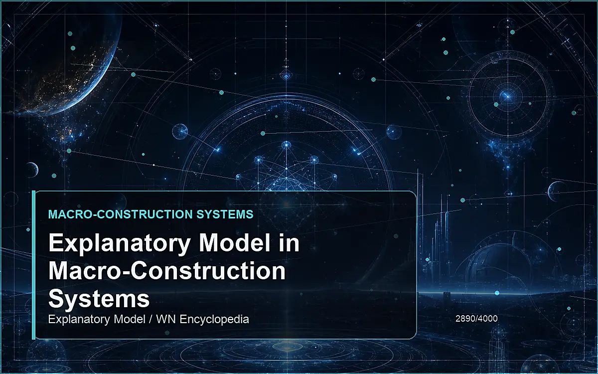 AI-generated encyclopedia reference image for Explanatory Model in Macro-Construction Systems