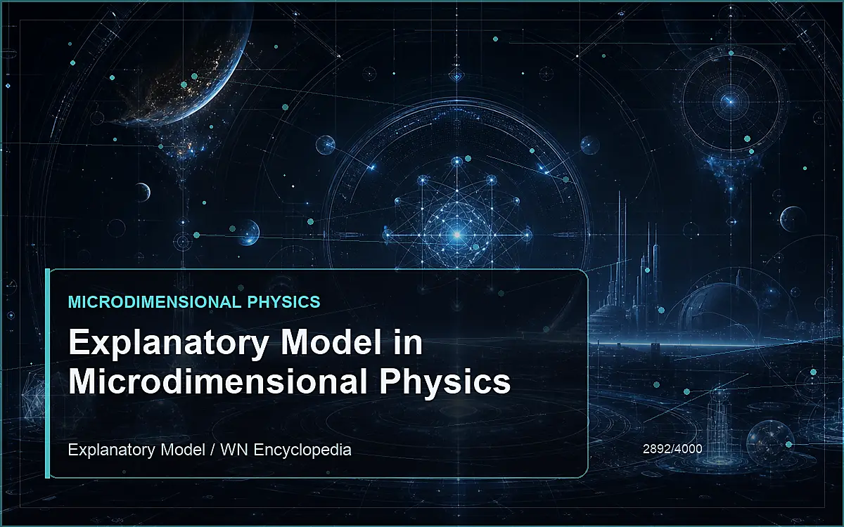 AI-generated encyclopedia reference image for Explanatory Model in Microdimensional Physics