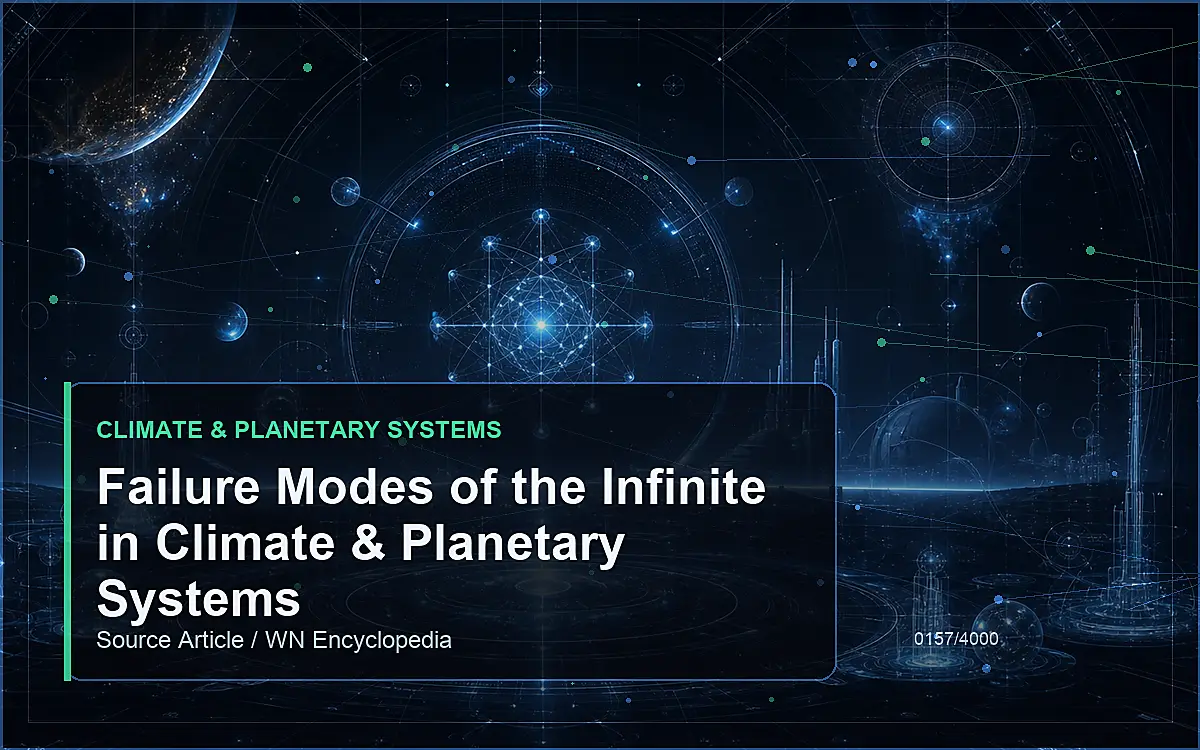 AI-generated encyclopedia reference image for Failure Modes of the Infinite in Climate & Planetary Systems