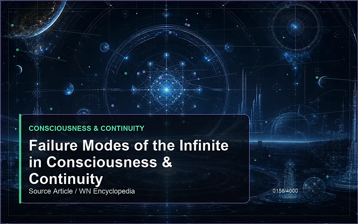AI-generated encyclopedia reference image for Failure Modes of the Infinite in Consciousness & Continuity