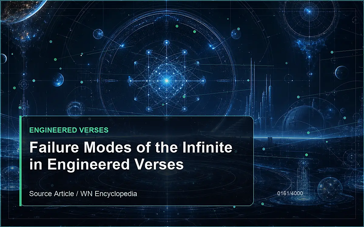 AI-generated encyclopedia reference image for Failure Modes of the Infinite in Engineered Verses