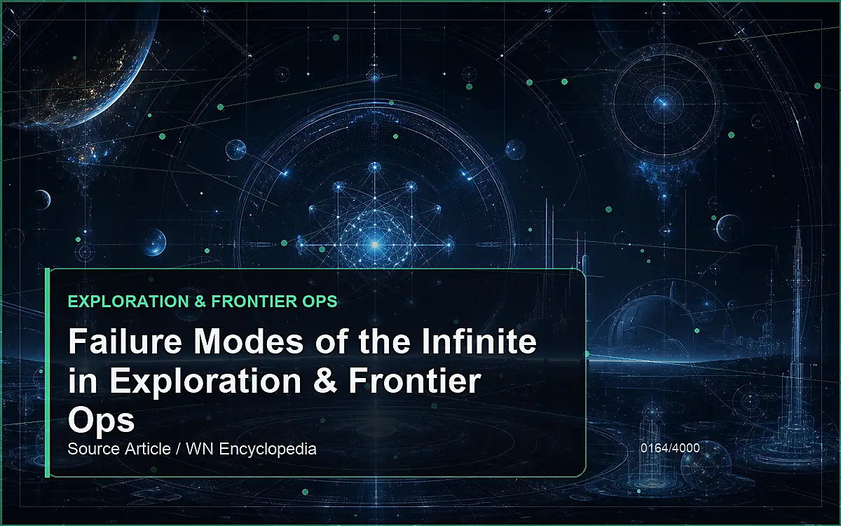 AI-generated encyclopedia reference image for Failure Modes of the Infinite in Exploration & Frontier Ops
