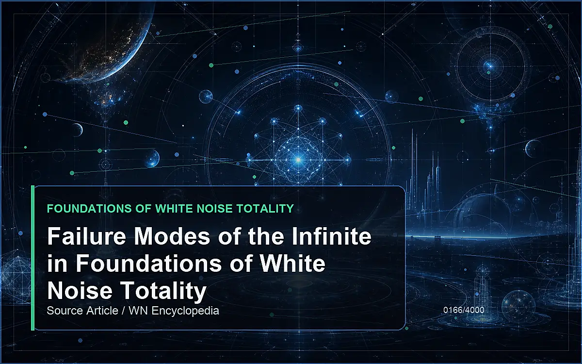 AI-generated encyclopedia reference image for Failure Modes of the Infinite in Foundations of White Noise Totality