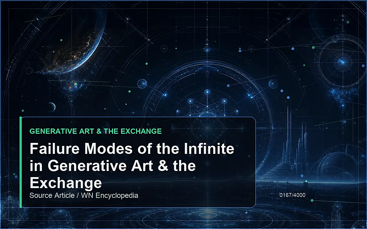 AI-generated encyclopedia reference image for Failure Modes of the Infinite in Generative Art & the Exchange