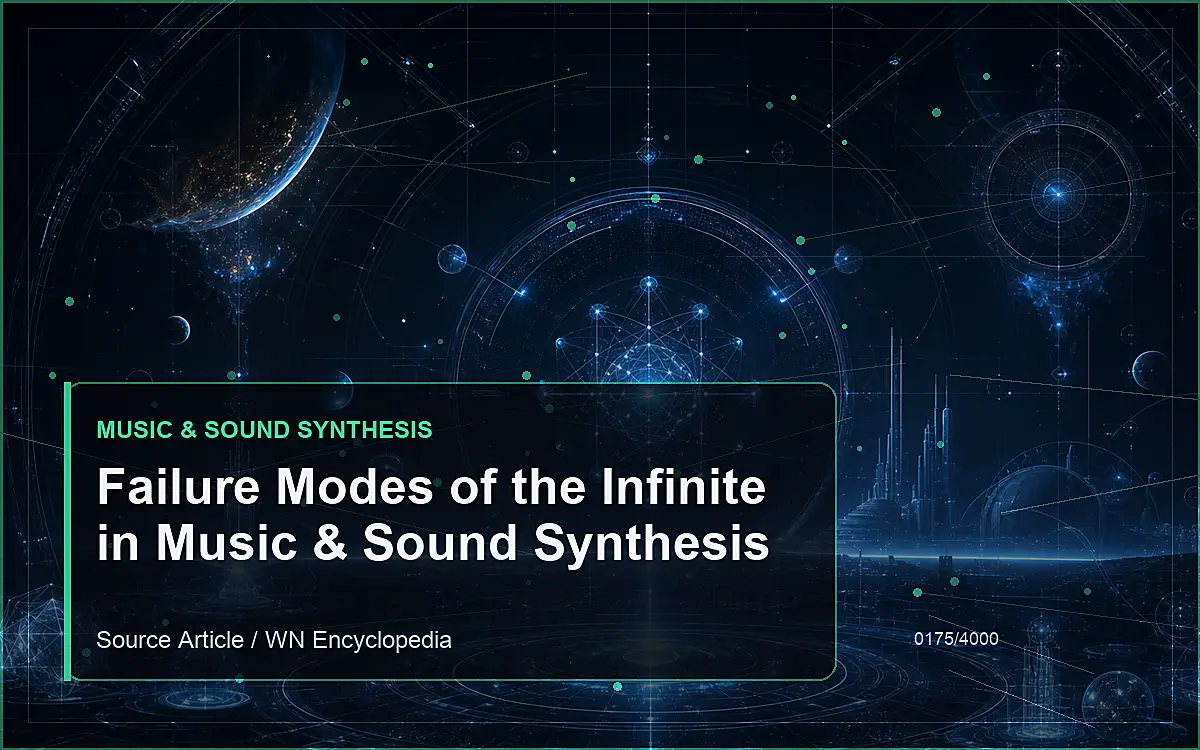 AI-generated encyclopedia reference image for Failure Modes of the Infinite in Music & Sound Synthesis