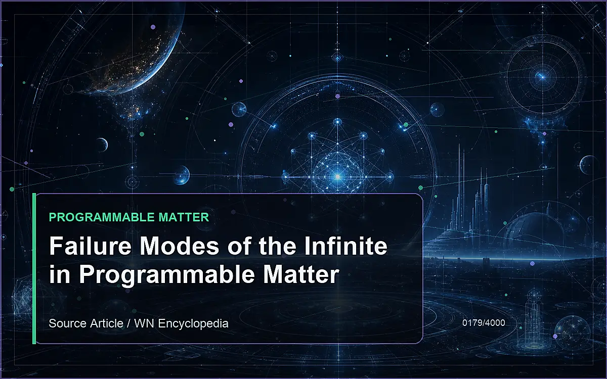 AI-generated encyclopedia reference image for Failure Modes of the Infinite in Programmable Matter