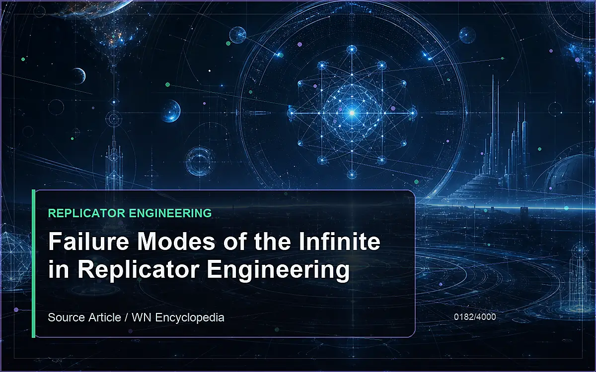 AI-generated encyclopedia reference image for Failure Modes of the Infinite in Replicator Engineering