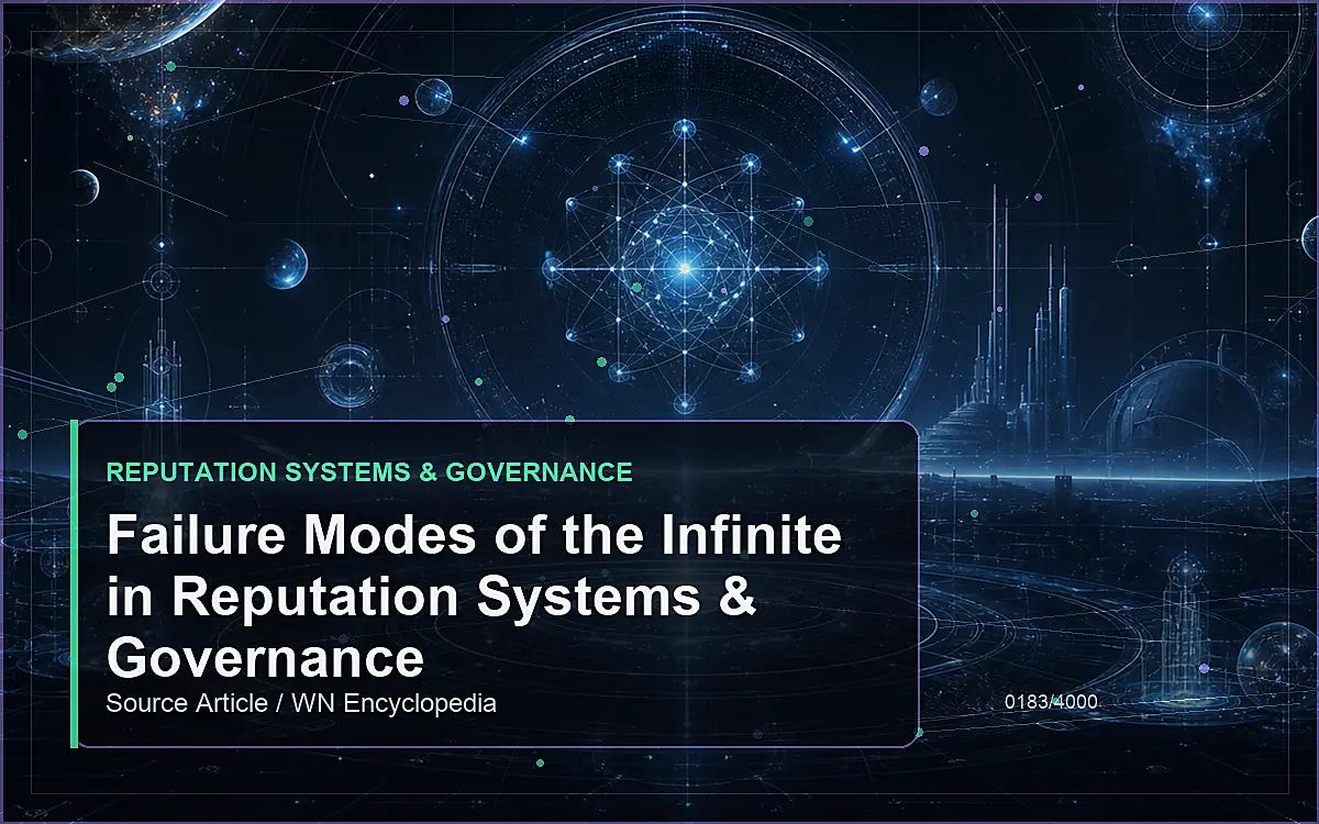 AI-generated encyclopedia reference image for Failure Modes of the Infinite in Reputation Systems & Governance