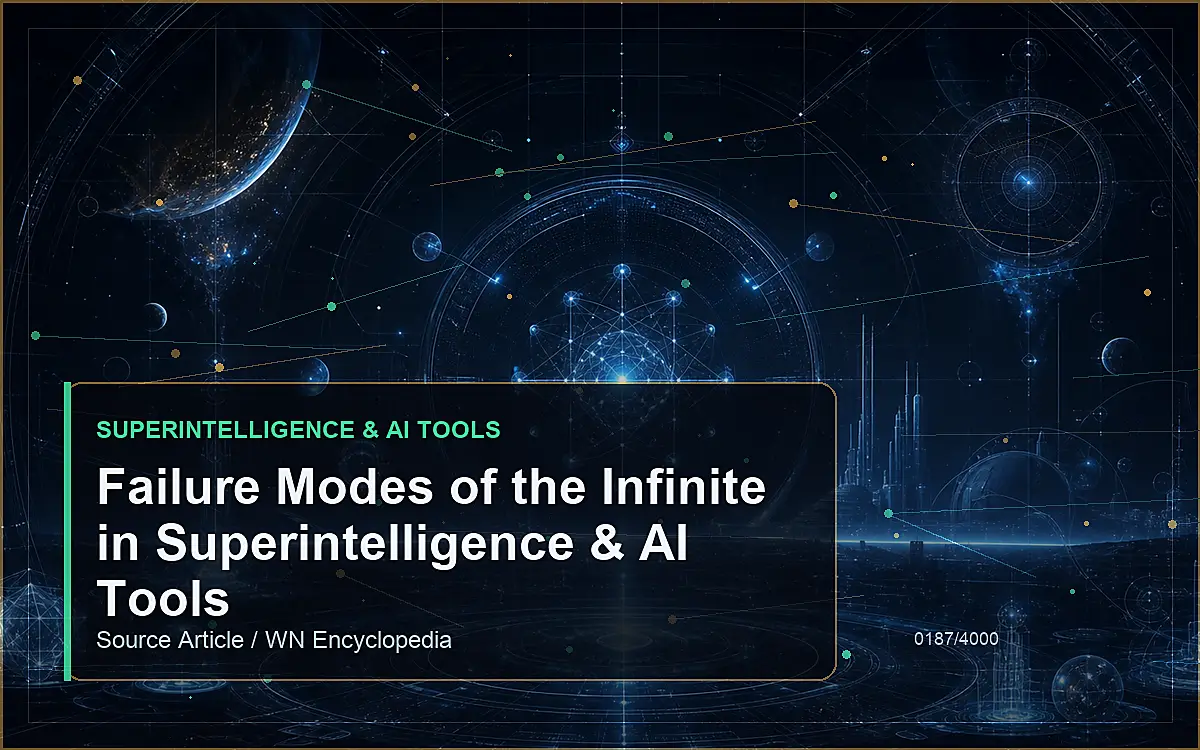 AI-generated encyclopedia reference image for Failure Modes of the Infinite in Superintelligence & AI Tools