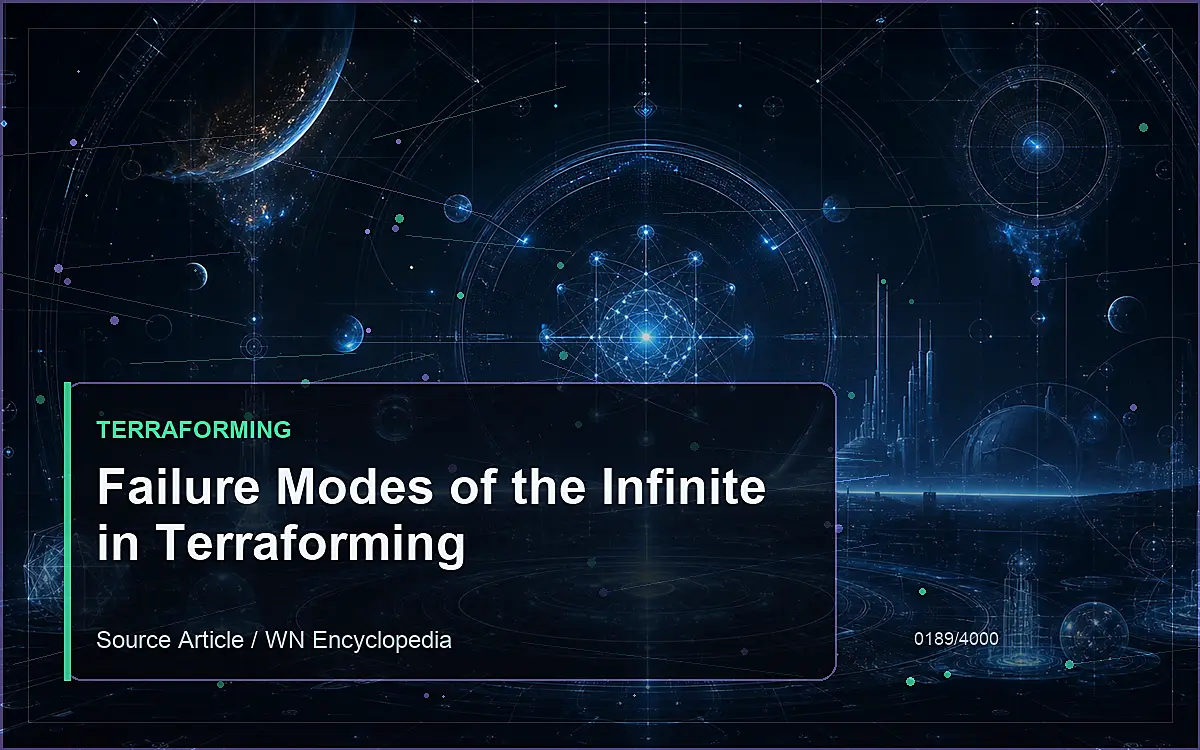 AI-generated encyclopedia reference image for Failure Modes of the Infinite in Terraforming