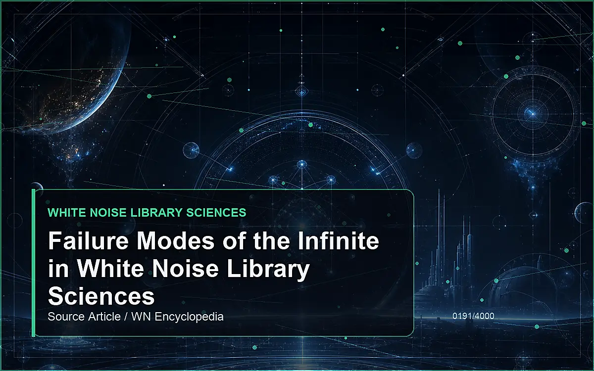 AI-generated encyclopedia reference image for Failure Modes of the Infinite in White Noise Library Sciences