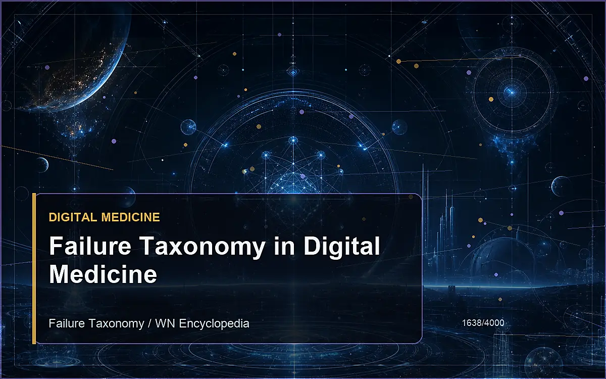 AI-generated encyclopedia reference image for Failure Taxonomy in Digital Medicine