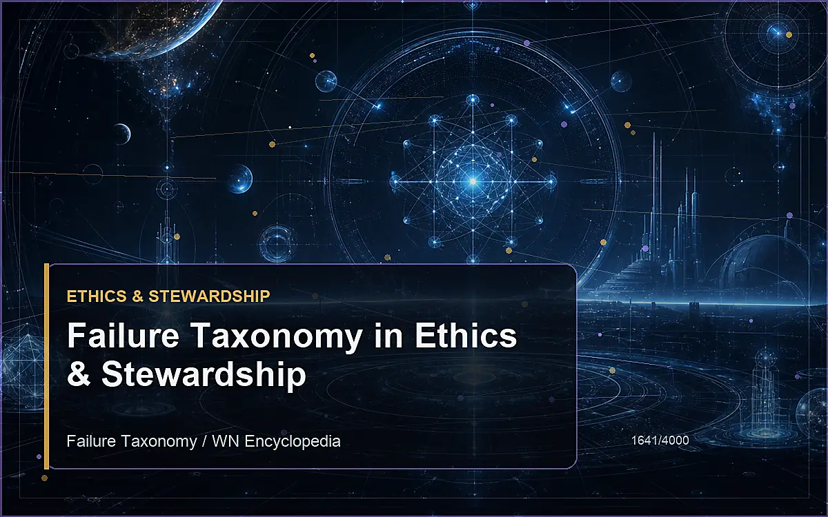 AI-generated encyclopedia reference image for Failure Taxonomy in Ethics & Stewardship