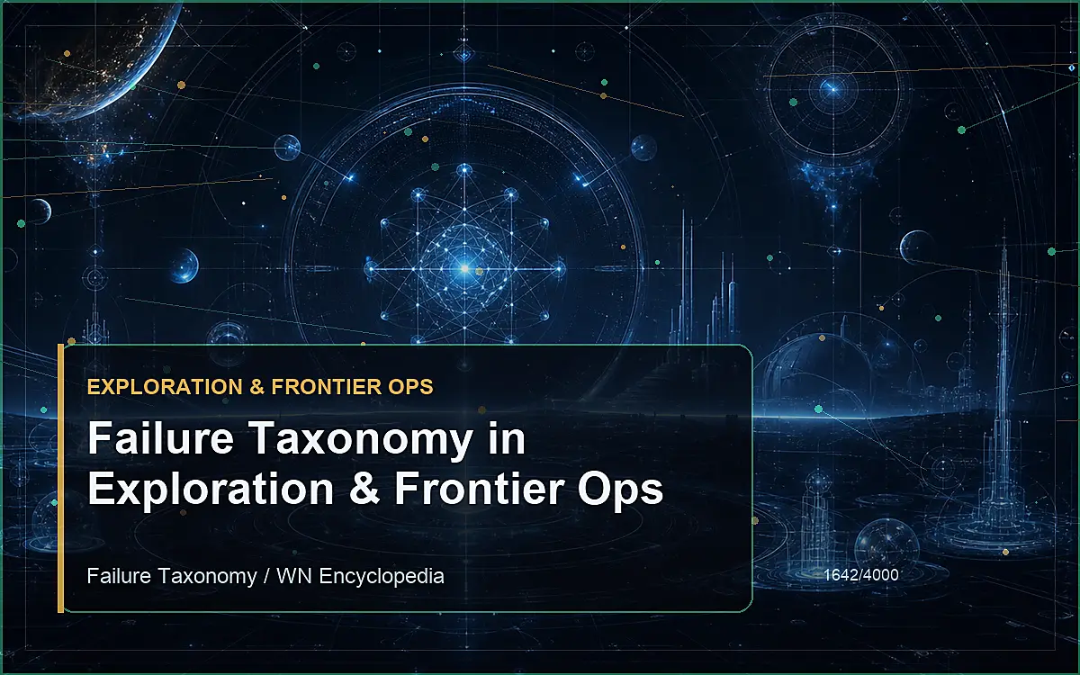 AI-generated encyclopedia reference image for Failure Taxonomy in Exploration & Frontier Ops