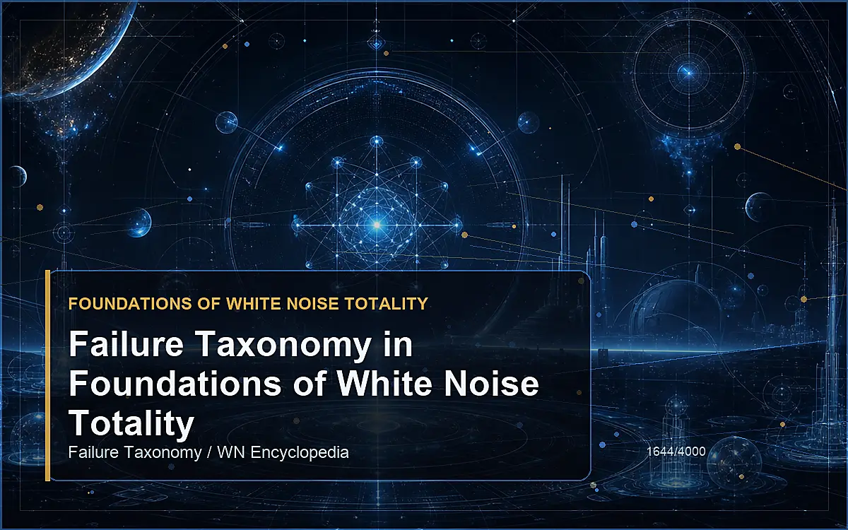 AI-generated encyclopedia reference image for Failure Taxonomy in Foundations of White Noise Totality