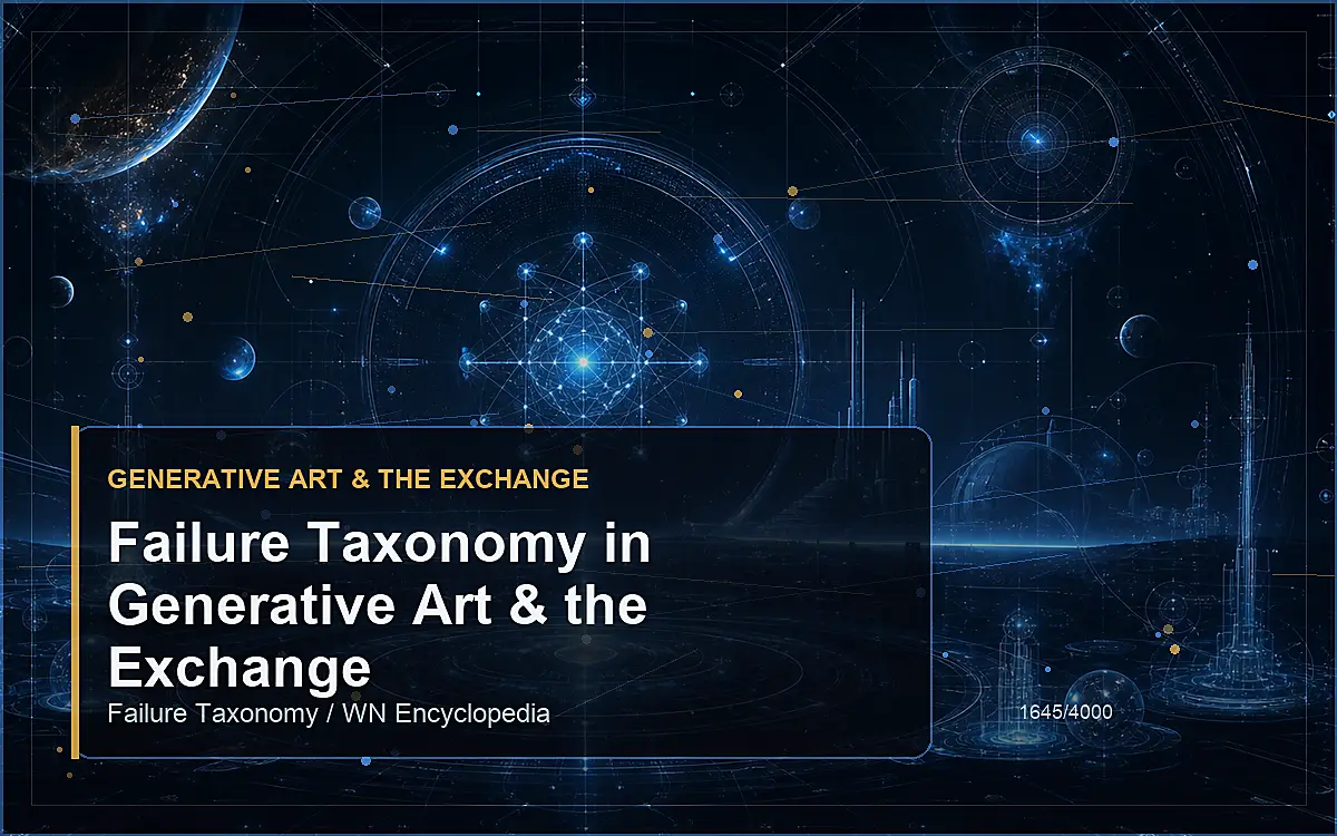 AI-generated encyclopedia reference image for Failure Taxonomy in Generative Art & the Exchange
