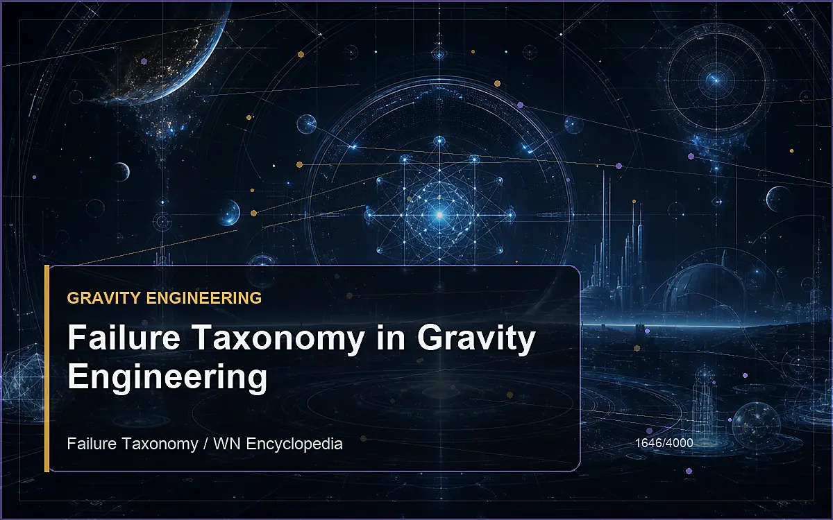 AI-generated encyclopedia reference image for Failure Taxonomy in Gravity Engineering