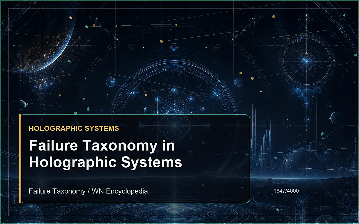 AI-generated encyclopedia reference image for Failure Taxonomy in Holographic Systems