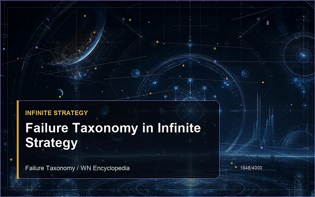 AI-generated encyclopedia reference image for Failure Taxonomy in Infinite Strategy