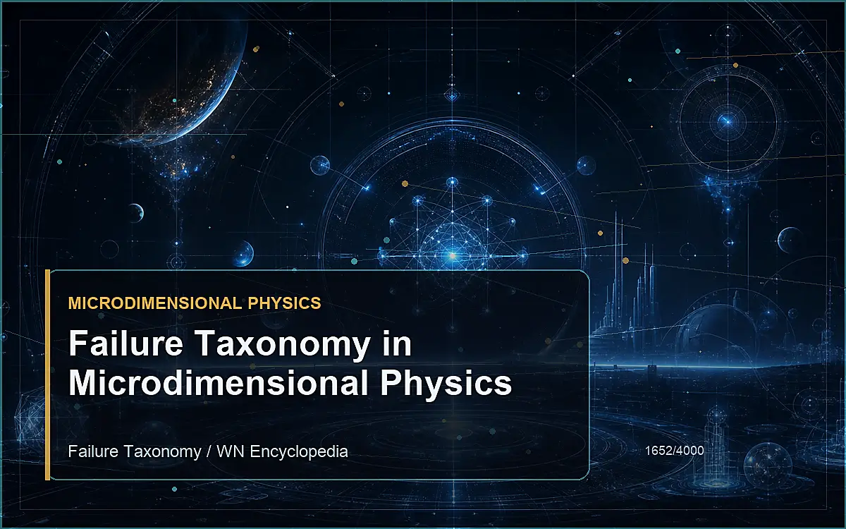 AI-generated encyclopedia reference image for Failure Taxonomy in Microdimensional Physics