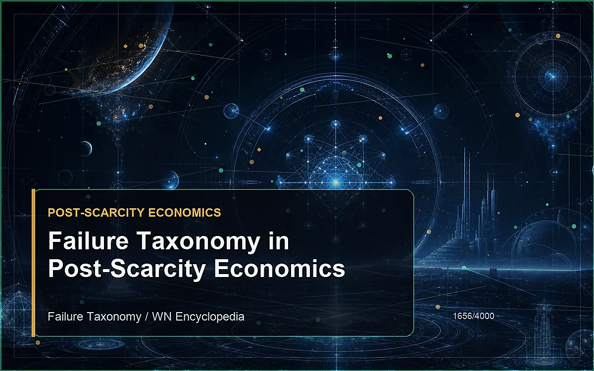 AI-generated encyclopedia reference image for Failure Taxonomy in Post-Scarcity Economics
