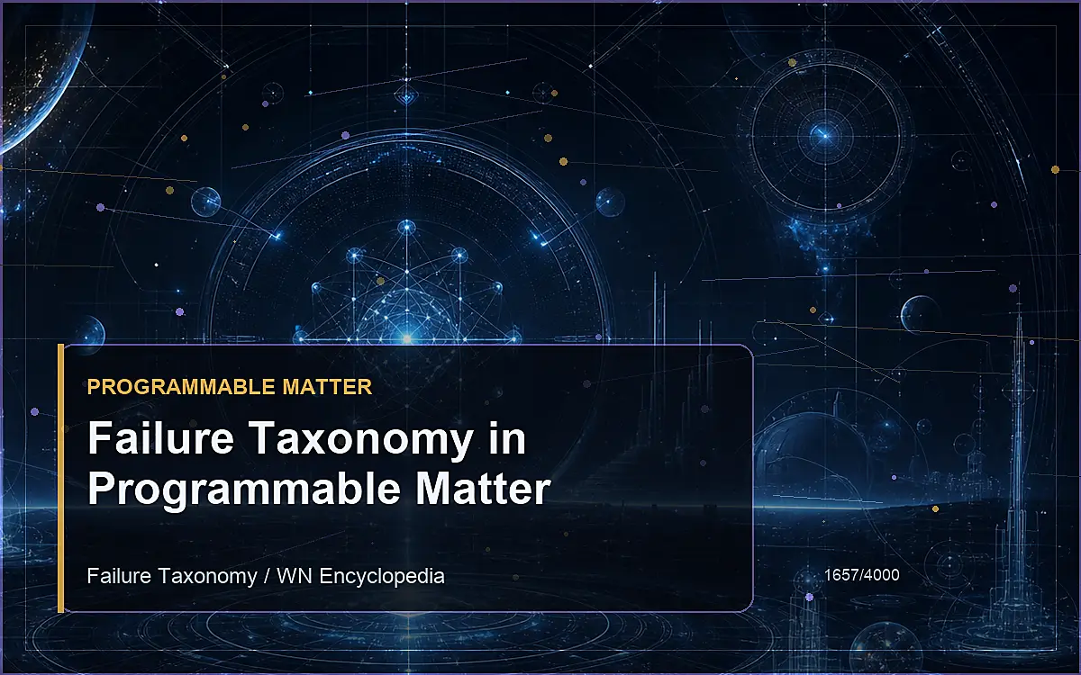 AI-generated encyclopedia reference image for Failure Taxonomy in Programmable Matter