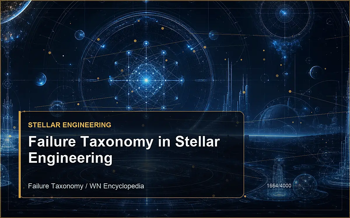 AI-generated encyclopedia reference image for Failure Taxonomy in Stellar Engineering