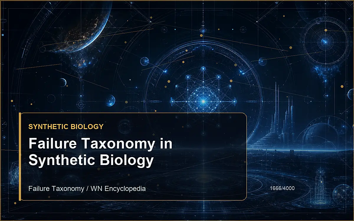 AI-generated encyclopedia reference image for Failure Taxonomy in Synthetic Biology