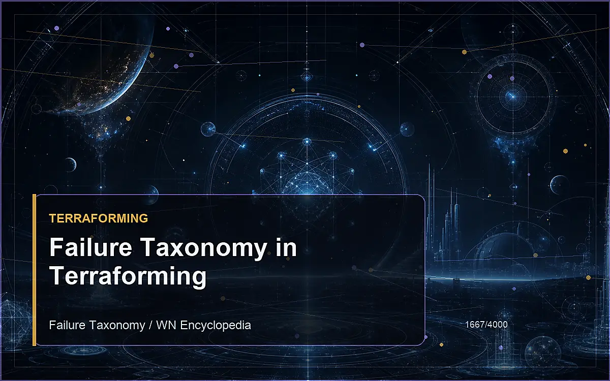 AI-generated encyclopedia reference image for Failure Taxonomy in Terraforming