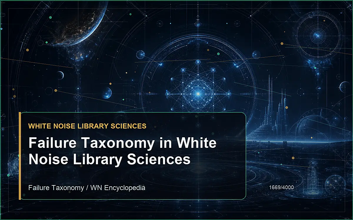 AI-generated encyclopedia reference image for Failure Taxonomy in White Noise Library Sciences