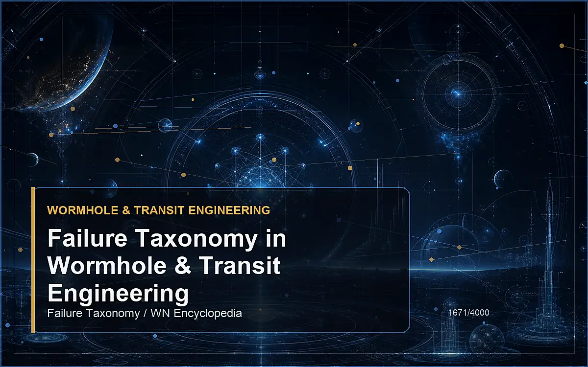 AI-generated encyclopedia reference image for Failure Taxonomy in Wormhole & Transit Engineering