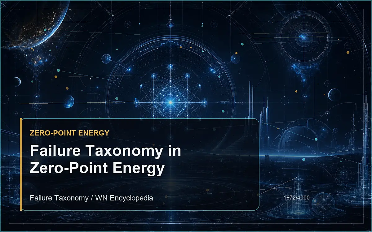 AI-generated encyclopedia reference image for Failure Taxonomy in Zero-Point Energy