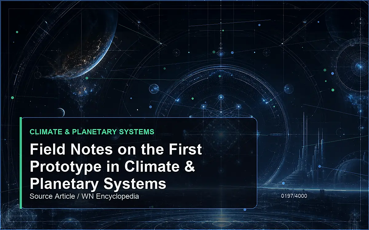 AI-generated encyclopedia reference image for Field Notes on the First Prototype in Climate & Planetary Systems