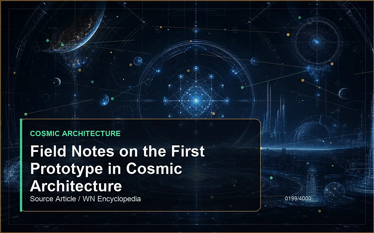 AI-generated encyclopedia reference image for Field Notes on the First Prototype in Cosmic Architecture