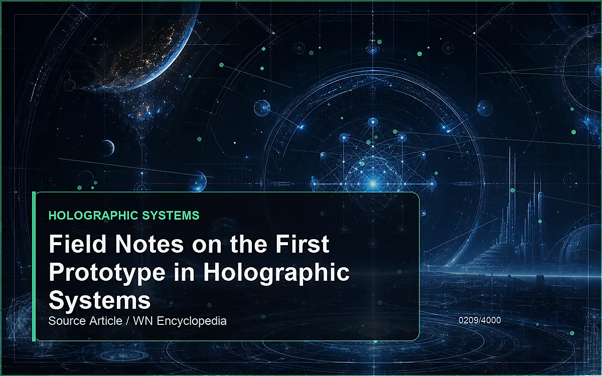 AI-generated encyclopedia reference image for Field Notes on the First Prototype in Holographic Systems