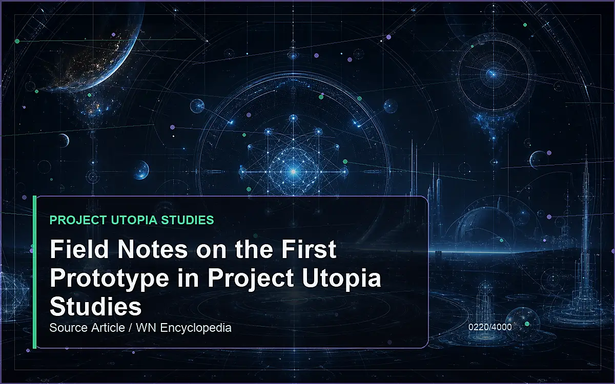 AI-generated encyclopedia reference image for Field Notes on the First Prototype in Project Utopia Studies