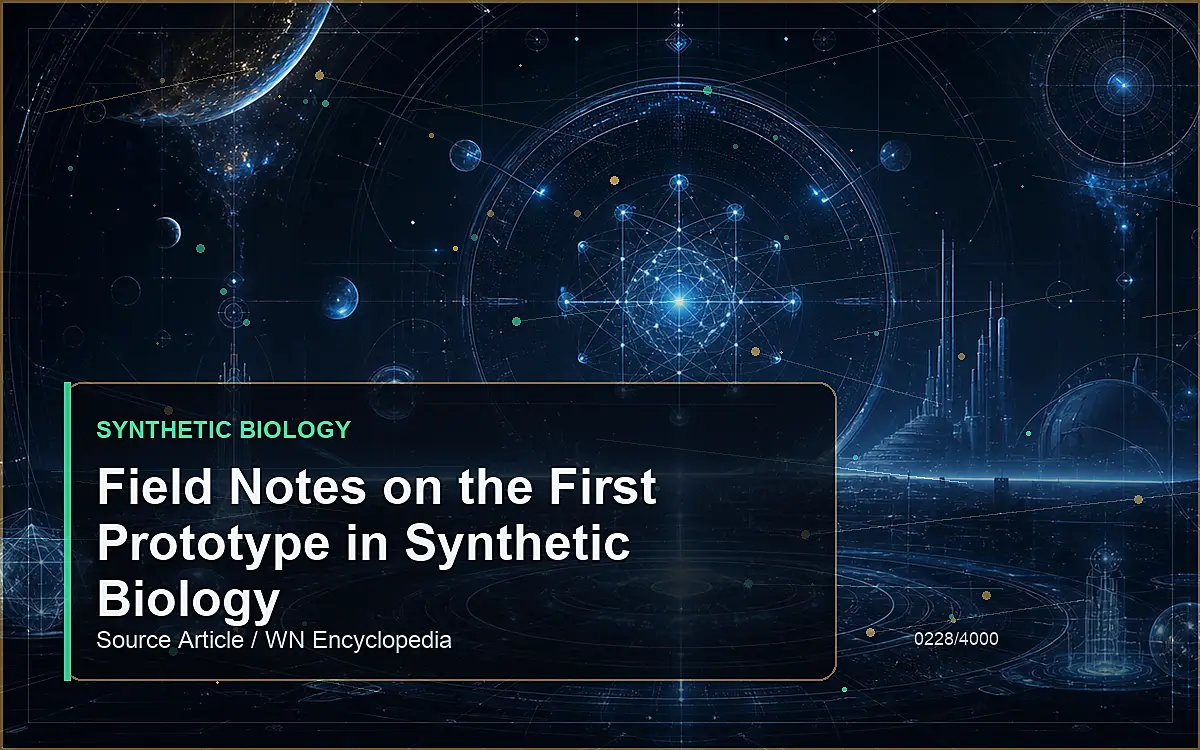 AI-generated encyclopedia reference image for Field Notes on the First Prototype in Synthetic Biology