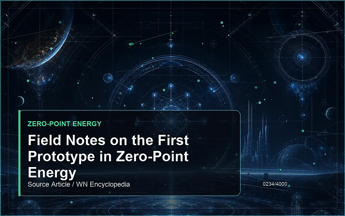 AI-generated encyclopedia reference image for Field Notes on the First Prototype in Zero-Point Energy