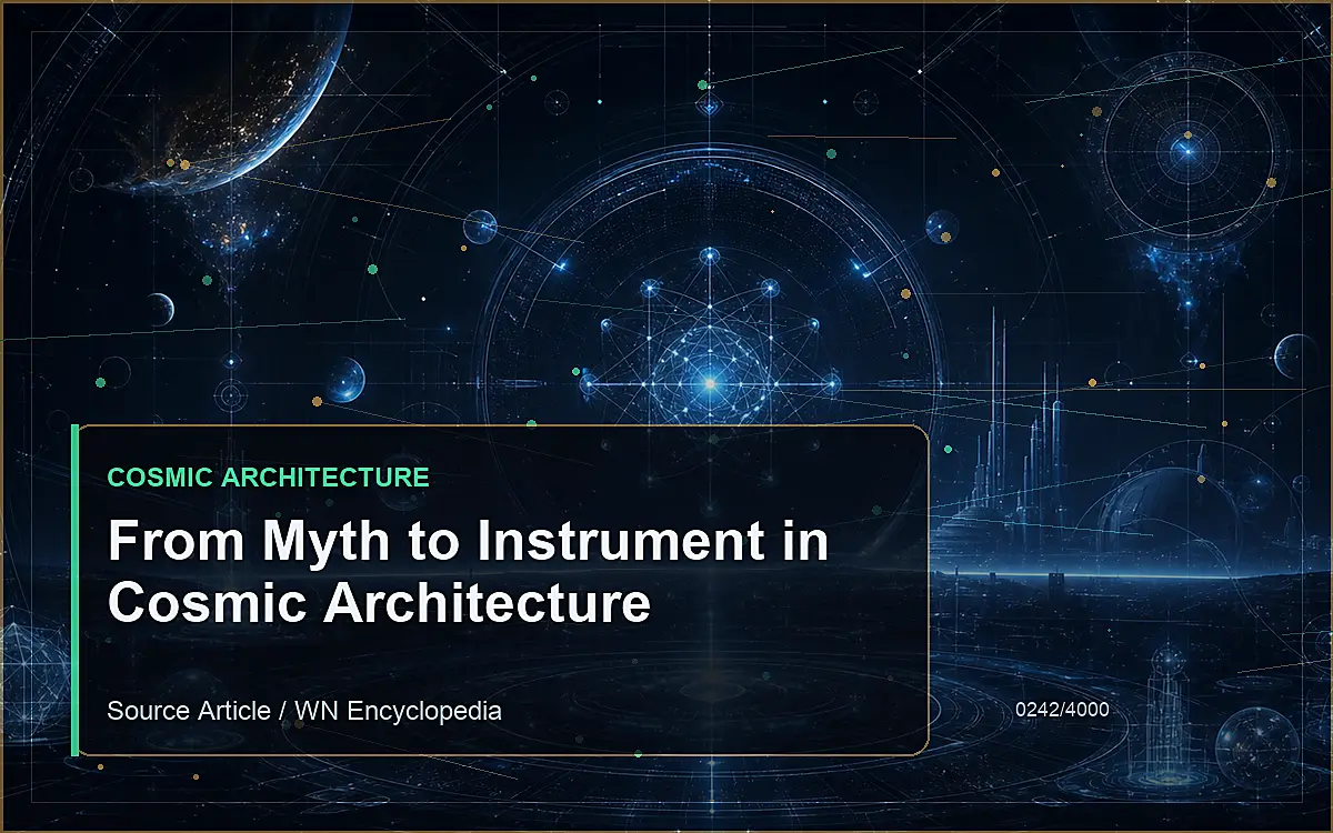 AI-generated encyclopedia reference image for From Myth to Instrument in Cosmic Architecture