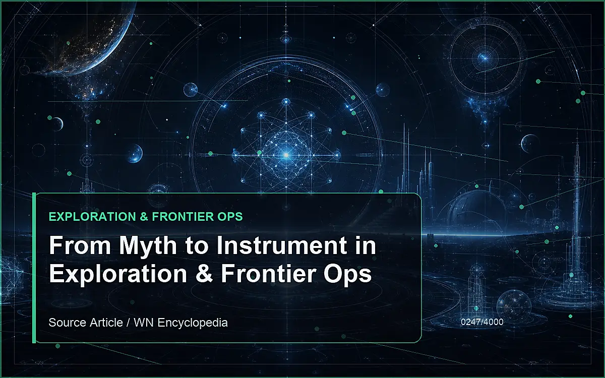 AI-generated encyclopedia reference image for From Myth to Instrument in Exploration & Frontier Ops