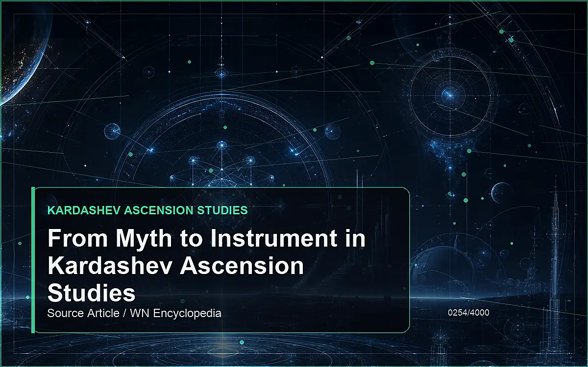 AI-generated encyclopedia reference image for From Myth to Instrument in Kardashev Ascension Studies