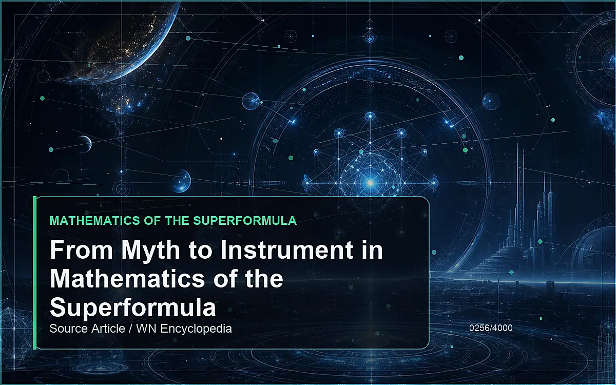 AI-generated encyclopedia reference image for From Myth to Instrument in Mathematics of the Superformula