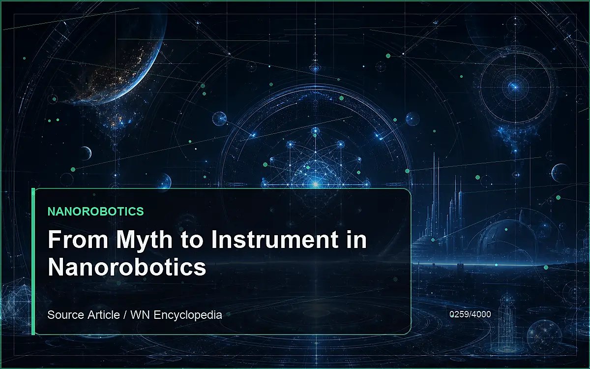 AI-generated encyclopedia reference image for From Myth to Instrument in Nanorobotics