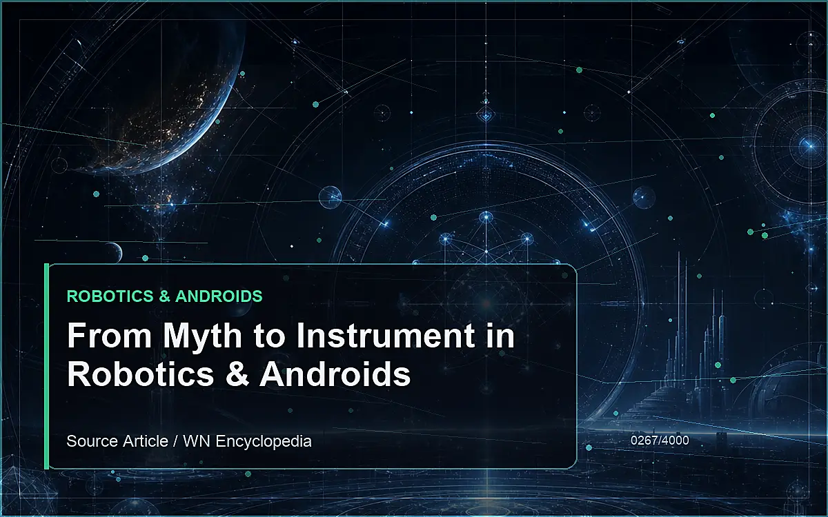 AI-generated encyclopedia reference image for From Myth to Instrument in Robotics & Androids