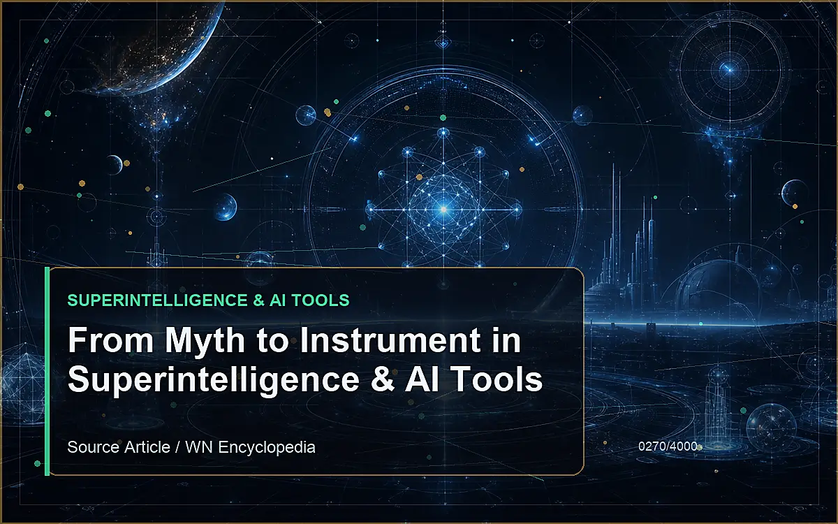 AI-generated encyclopedia reference image for From Myth to Instrument in Superintelligence & AI Tools