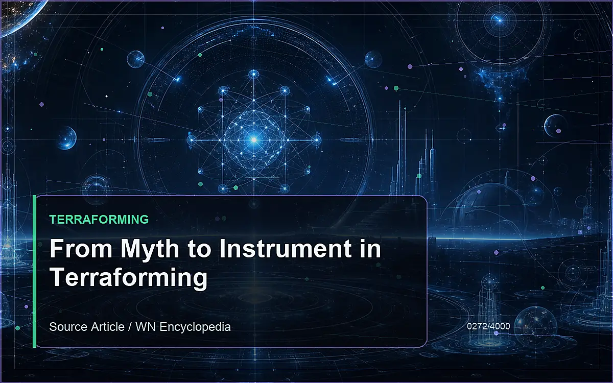 AI-generated encyclopedia reference image for From Myth to Instrument in Terraforming