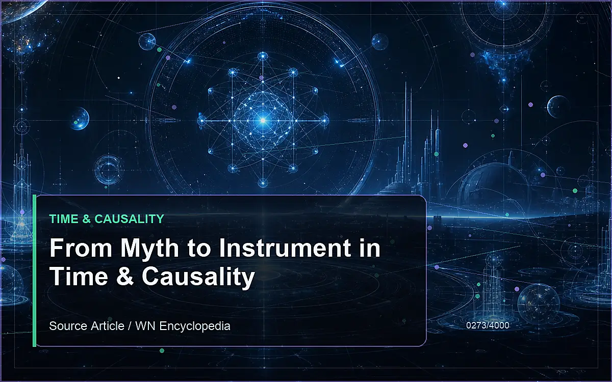AI-generated encyclopedia reference image for From Myth to Instrument in Time & Causality